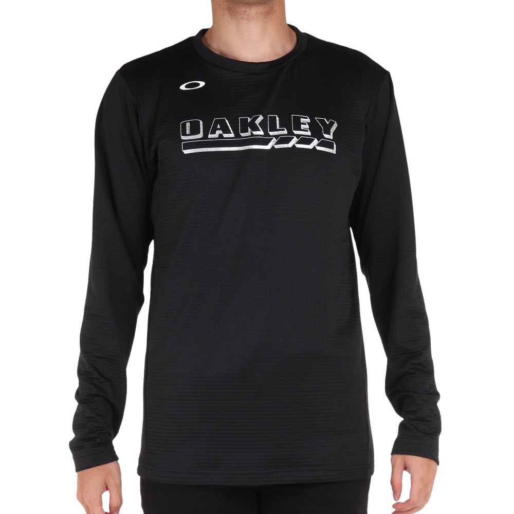 オークリー（OAKLEY）（メンズ）野球ウェア Striking Light Grid 長袖Tシャツ 2.0 FOA404188-02E 吸汗