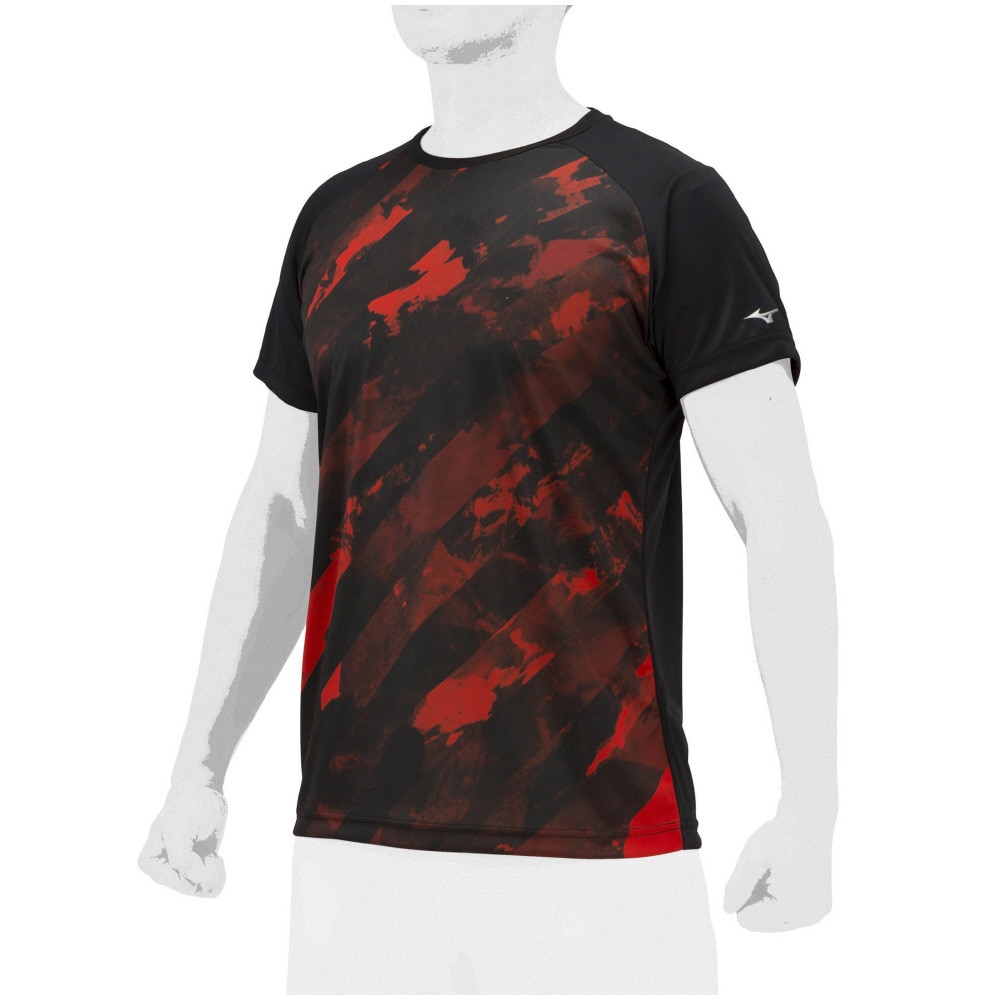 ミズノ（MIZUNO）（メンズ）野球ウェア グラフィックプリントTシャツ23SS 12JAAT5896