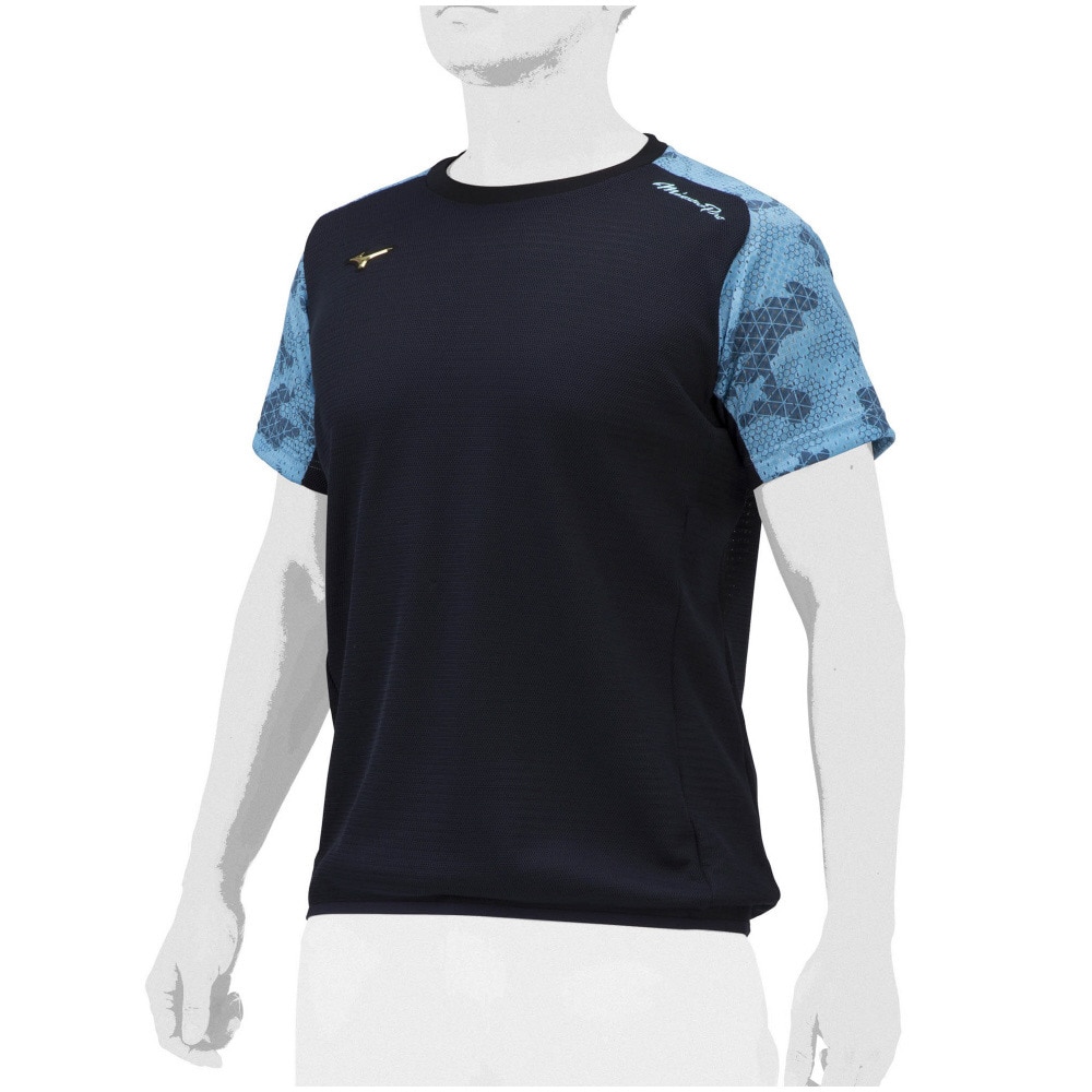 ミズノ（MIZUNO）（メンズ）野球ウェア ミズノプロ ドライエアロフローKUGEKI COOLER Tシャツ 12JAAT8214