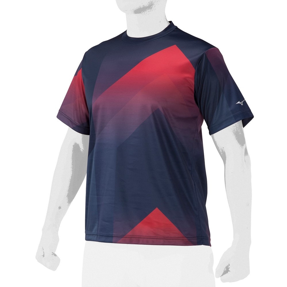 ミズノ（MIZUNO）（メンズ、レディース）野球ウェア KIDO グラフィックTシャツ 12JAAT1014
