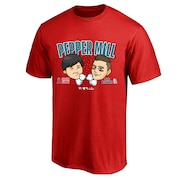 ファナティクス（Fanatics）（メンズ、レディース）ペッパーミル 大谷翔平 ヌートバー 野球ウェア 半袖 Tシャツ ML01-23SS-0022-RED