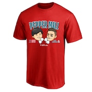 ファナティクス（Fanatics）（キッズ）ペッパーミル 大谷翔平 ヌートバー ジュニア 野球ウェア 半袖 Tシャツ ML01-23SS-0022-RED-150