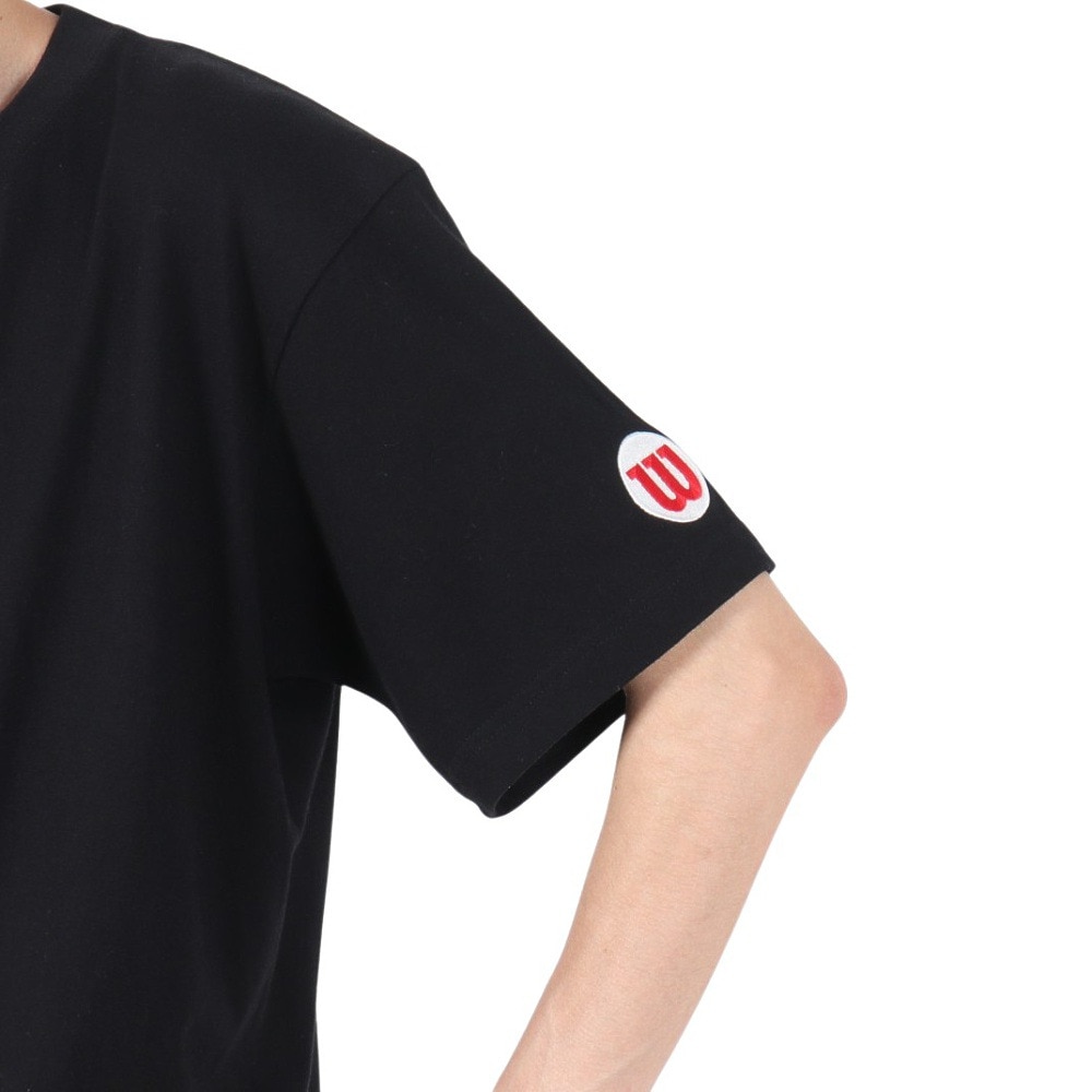 ウイルソン（Wilson）（メンズ）野球ウェア 半袖Tシャツ BK/WH WB6029404