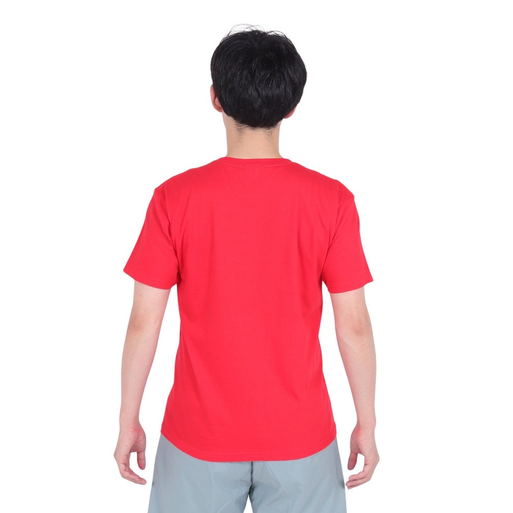 エムエルビー（MLB）（メンズ）野球ウェア ロサンゼルスエンゼルス カブト半袖Tシャツ ML01-23SS-0041-RED