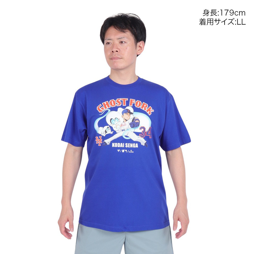 MJ・MLB（MJ・MLB）（メンズ）野球ウェア 千賀ゴーストフォーク 半袖Tシャツ ML01-23SS-0068-BU