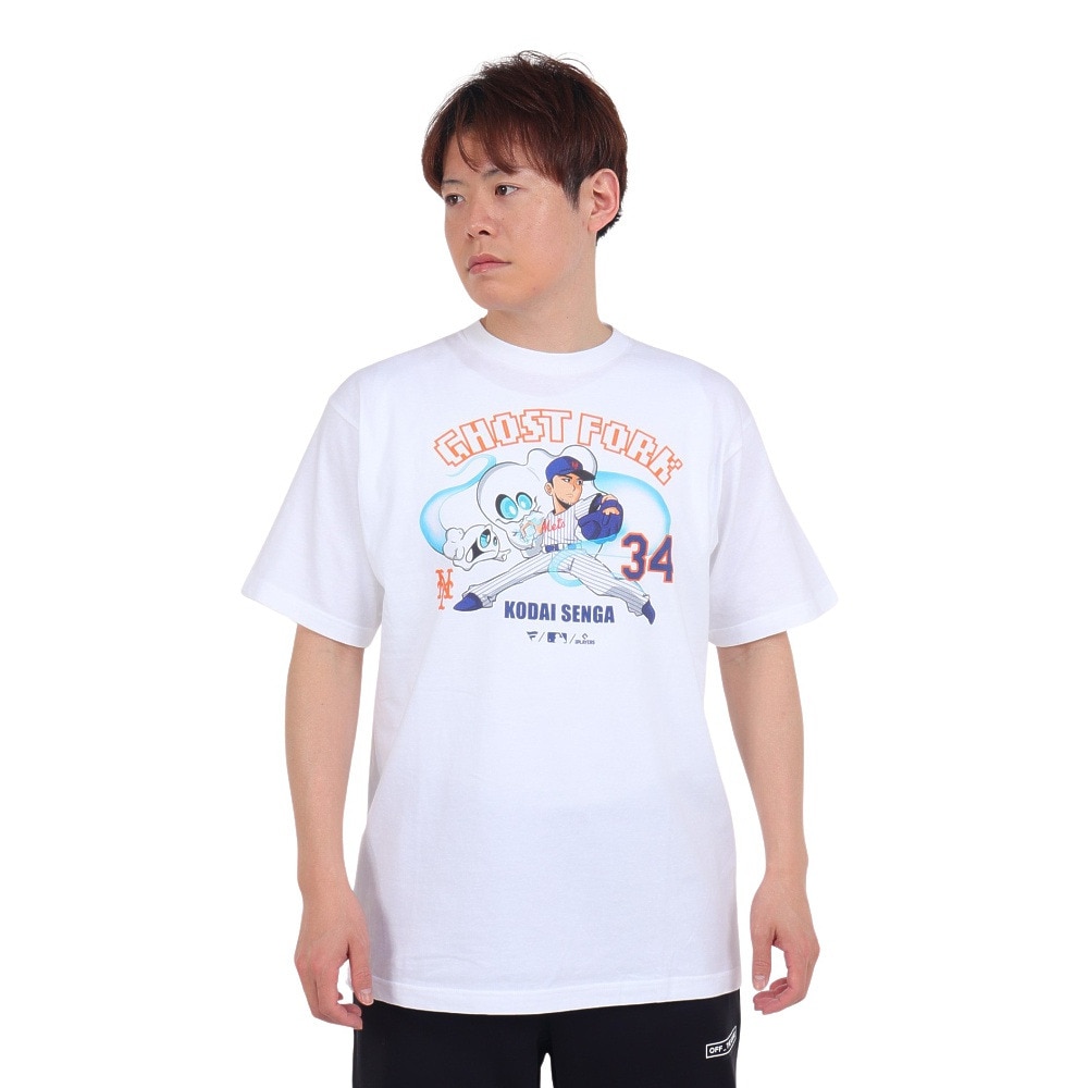 MJ・MLB（MJ・MLB）（メンズ）野球ウェア 千賀ゴーストフォーク 半袖Tシャツ ML01-23SS-0068-WHT