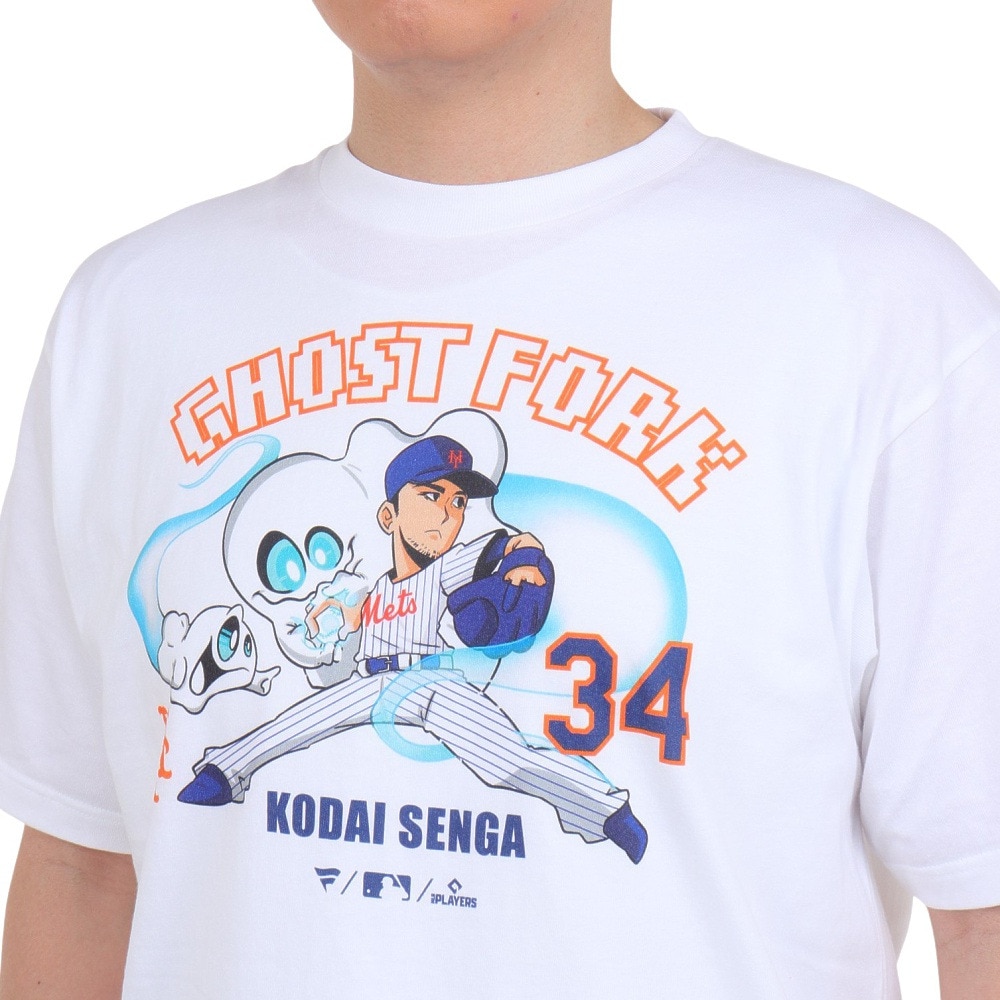 MJ・MLB（MJ・MLB）（メンズ）野球ウェア 千賀ゴーストフォーク 半袖Tシャツ ML01-23SS-0068-WHT