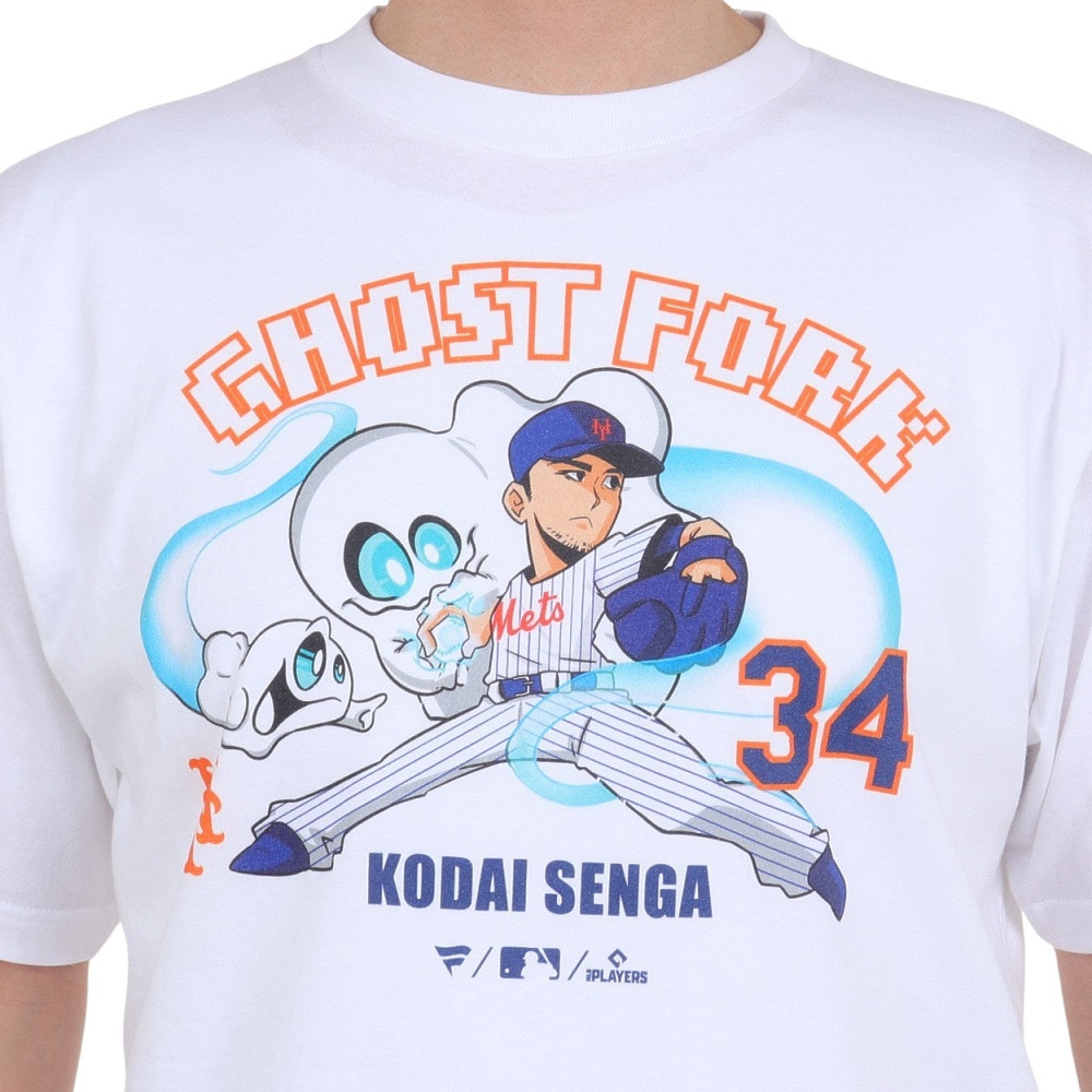 MJ・MLB（MJ・MLB）（メンズ）野球ウェア 千賀ゴーストフォーク 半袖Tシャツ ML01-23SS-0068-WHT