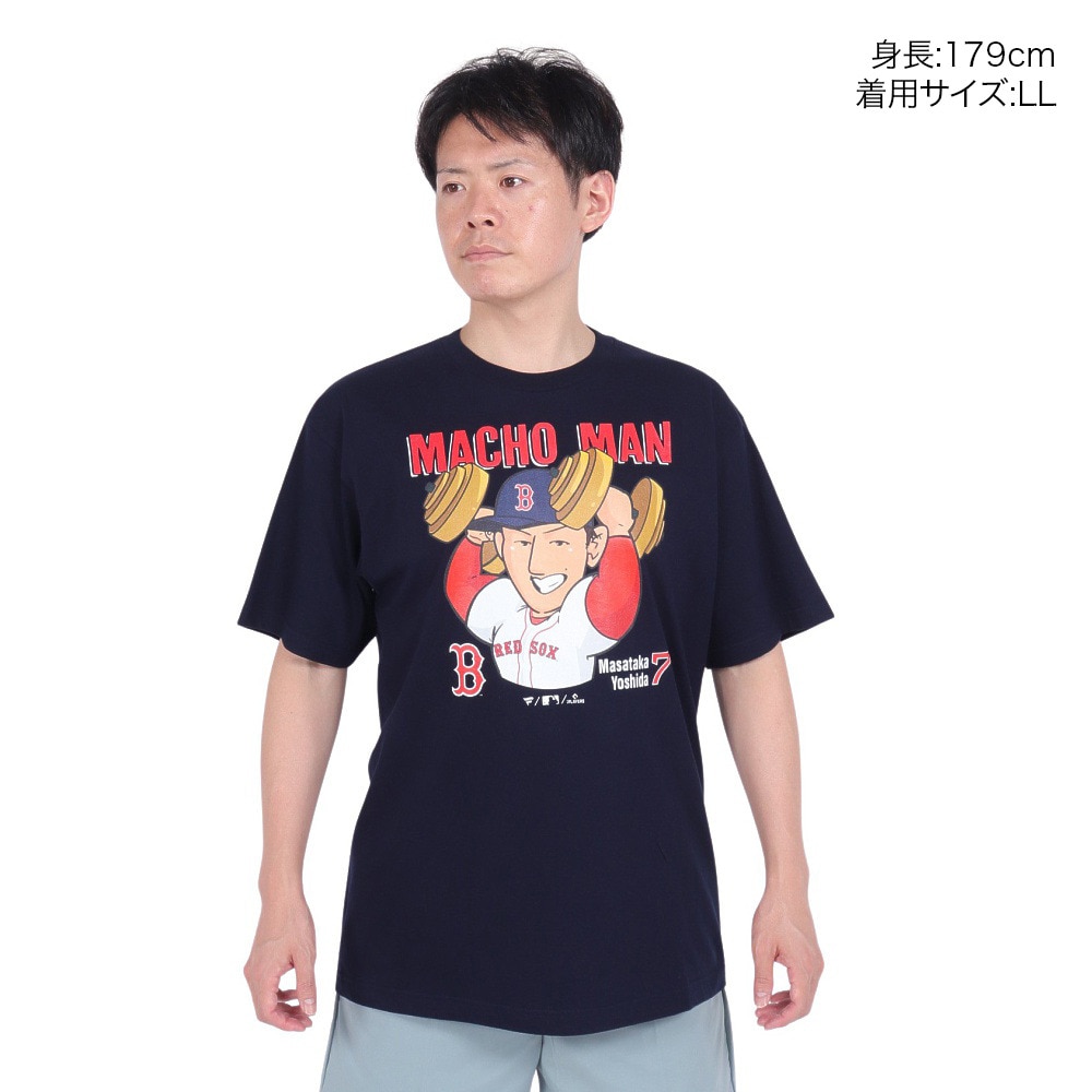 MJ・MLB（MJ・MLB）（メンズ）野球ウェア 吉田マッチョマン 半袖Tシャツ ML01-23SS-0070-NV