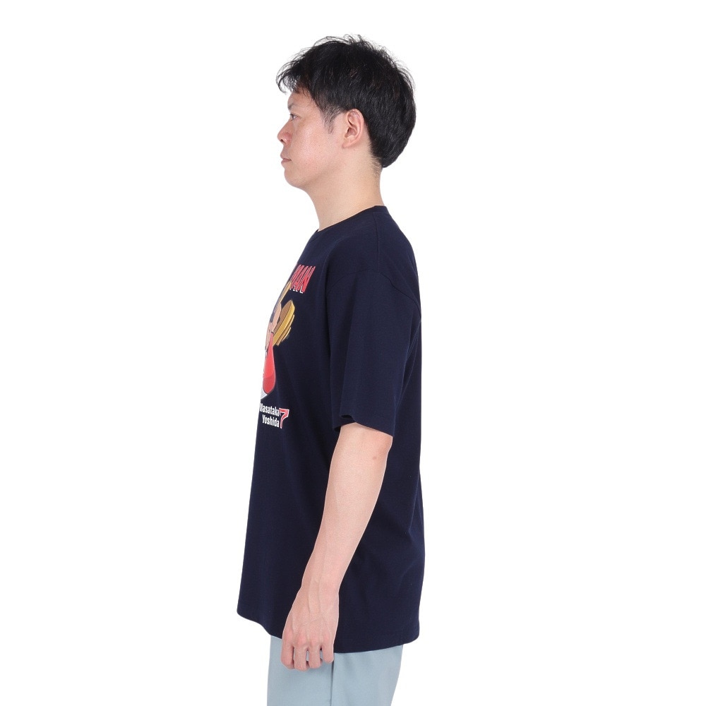 MJ・MLB（MJ・MLB）（メンズ）野球ウェア 吉田マッチョマン 半袖Tシャツ ML01-23SS-0070-NV