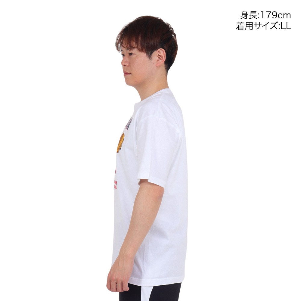 MJ・MLB（MJ・MLB）（メンズ）野球ウェア 吉田マッチョマン 半袖Tシャツ ML01-23SS-0070-WHT