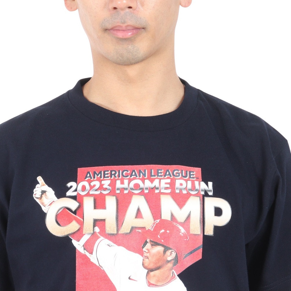 MJ・MLB（MJ・MLB）（メンズ、レディース）大谷翔平 Tシャツ ホームラン王 獲得記念 2023 野球ウェア ML01-23FW-0002-NVY