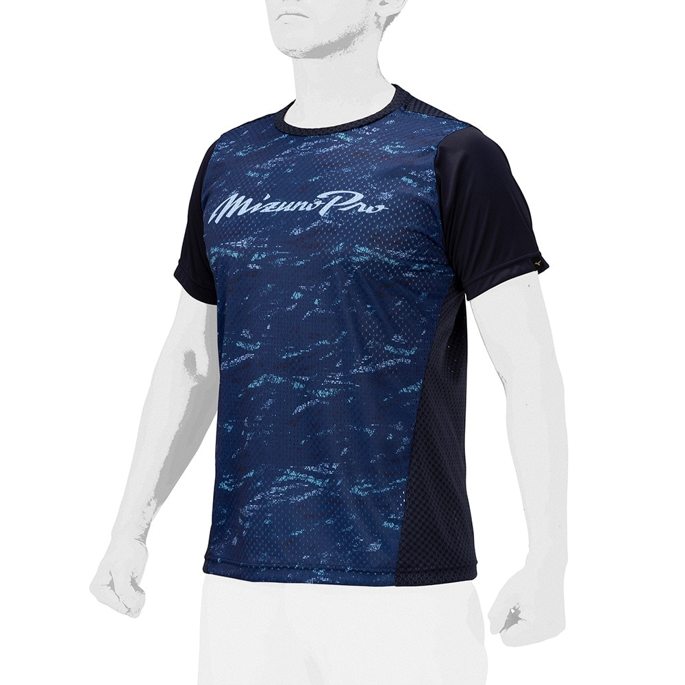 ミズノ（MIZUNO）（メンズ、レディース）野球ウェア グラフィック 半袖Tシャツ 12JABT7012