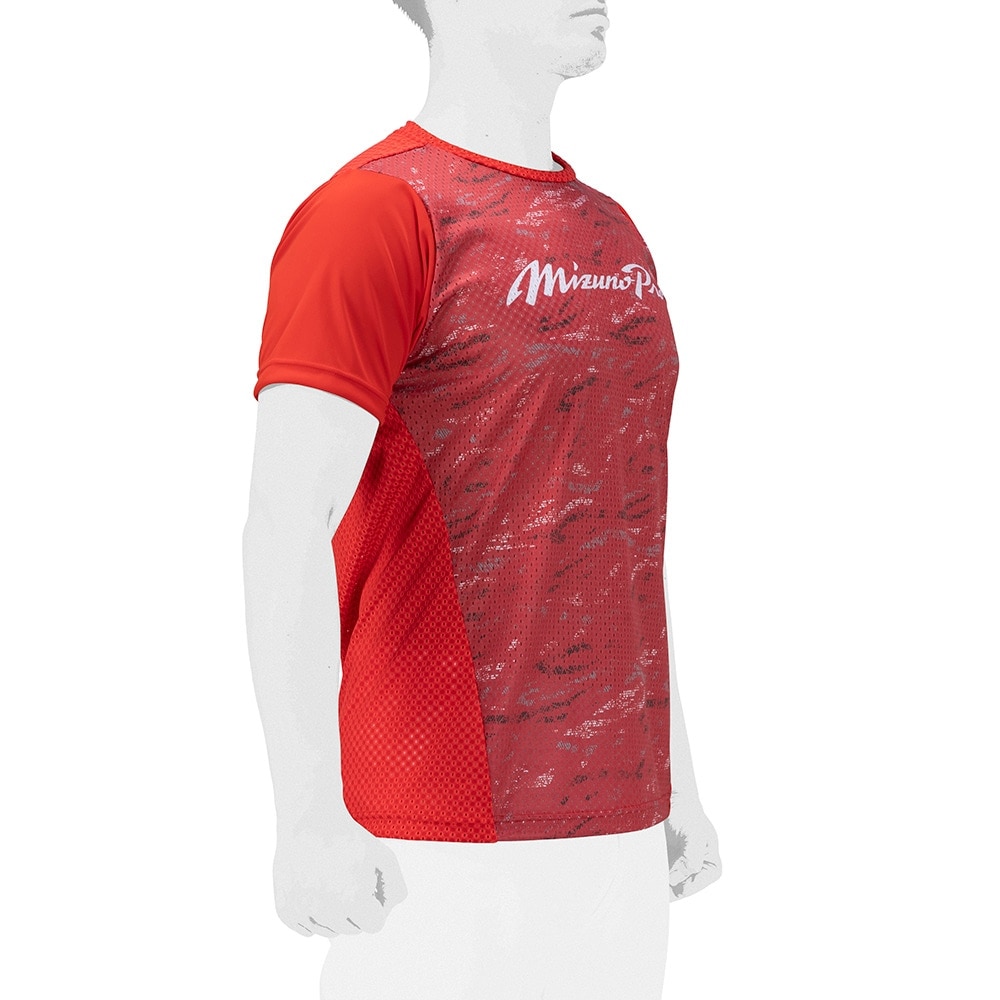ミズノ（MIZUNO）（メンズ、レディース）野球ウェア グラフィック 半袖Tシャツ 12JABT7062