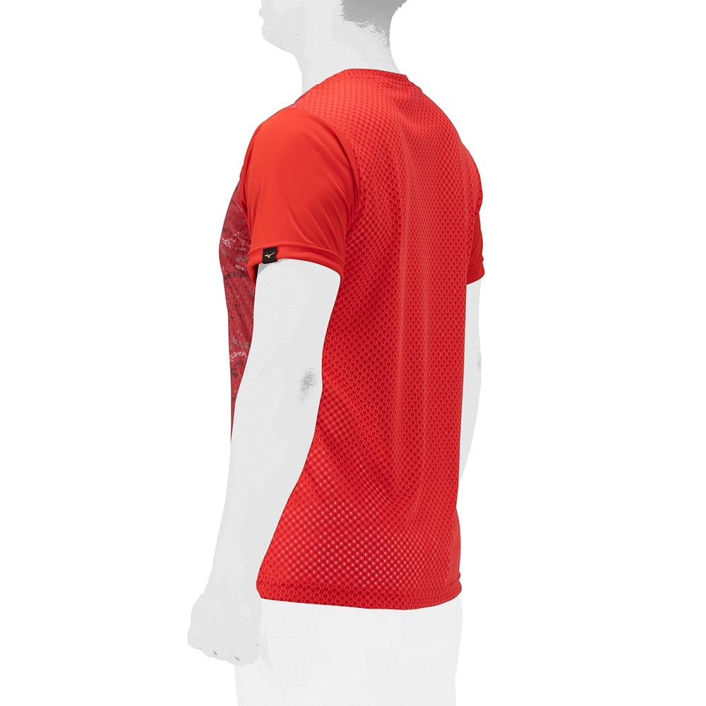 ミズノ（MIZUNO）（メンズ、レディース）野球ウェア グラフィック 半袖Tシャツ 12JABT7062