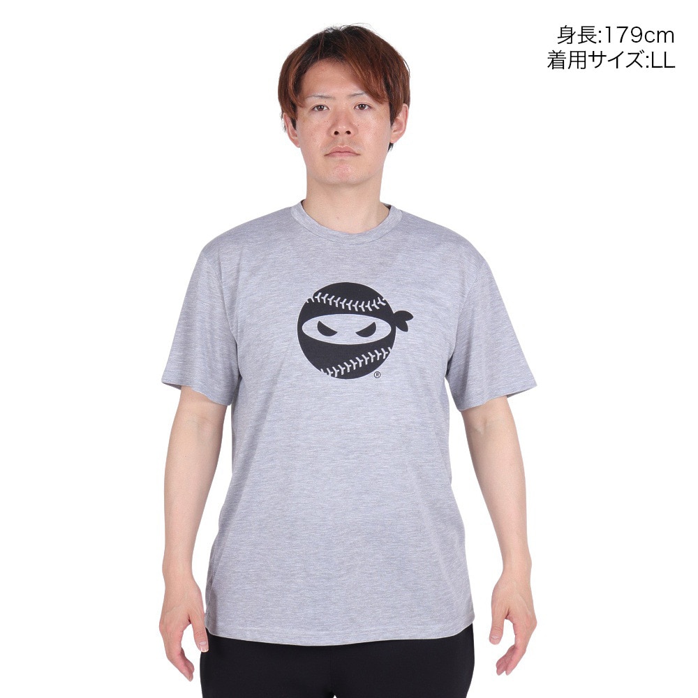 PITCHING NINJA（PITCHING NINJA ）（メンズ）野球ウェア ロゴ 半袖Tシャツ OT0124SS0001-GRY