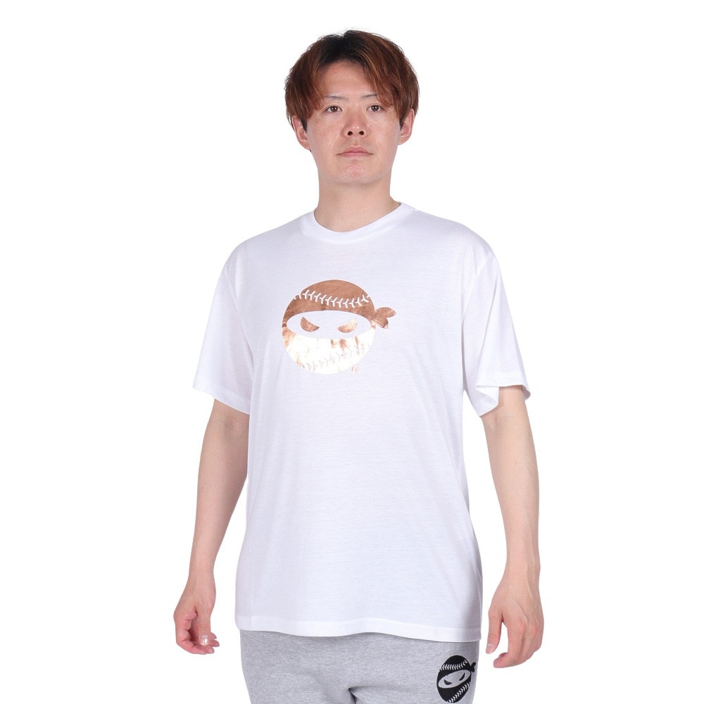 PITCHING NINJA（PITCHING NINJA ）（メンズ）野球ウェア ロゴ 半袖Tシャツ OT0124SS0001-WHT