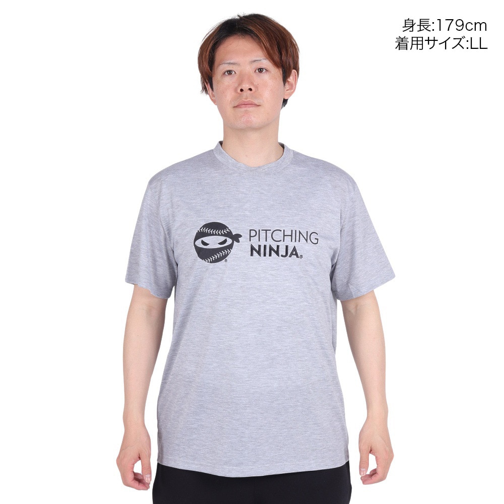 PITCHING NINJA（PITCHING NINJA ）（メンズ）野球ウェア EM&PR 半袖Tシャツ OT0124SS0002-GRY