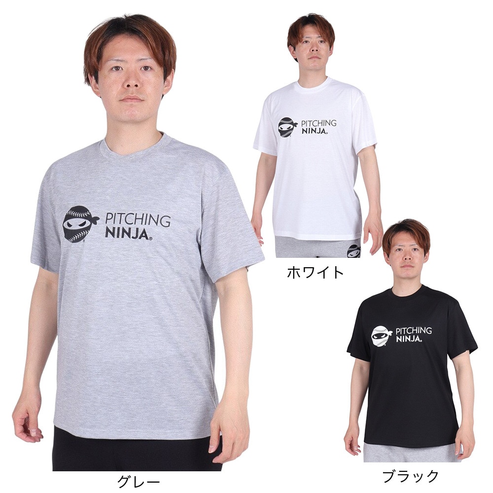 PITCHING NINJA（PITCHING NINJA ）（メンズ）野球ウェア EM&PR 半袖Tシャツ OT0124SS0002-BLK