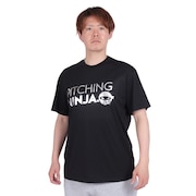PITCHING NINJA（PITCHING NINJA ）（メンズ）野球ウェア WORD 半袖Tシャツ OT0124SS0003-BLK