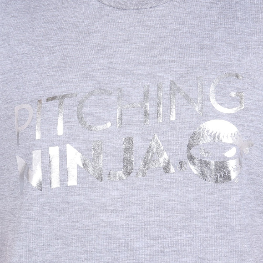 PITCHING NINJA（PITCHING NINJA ）（メンズ）野球ウェア WORD 半袖Tシャツ OT0124SS0003-H.GRY