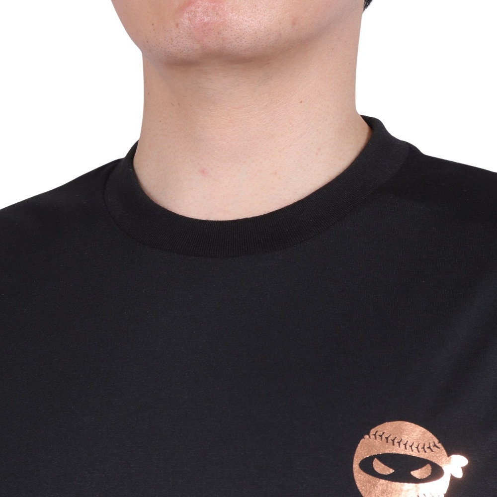 PITCHING NINJA（PITCHING NINJA ）（メンズ）野球ウェア スモールロゴ 半袖Tシャツ OT0124SS0004-BLK