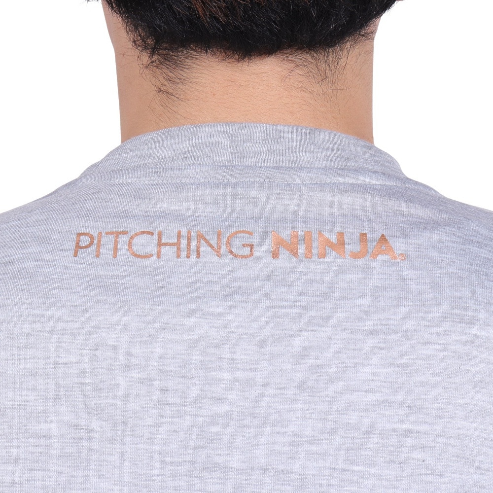 PITCHING NINJA（PITCHING NINJA ）（メンズ）野球ウェア スモールロゴ 半袖Tシャツ OT0124SS0004-H.GRY