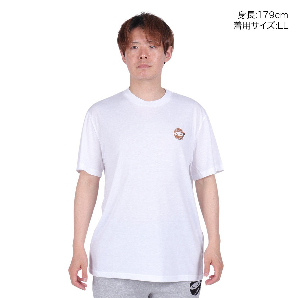 PITCHING NINJA（PITCHING NINJA ）（メンズ）野球ウェア スモールロゴ 半袖Tシャツ OT0124SS0004-WHT
