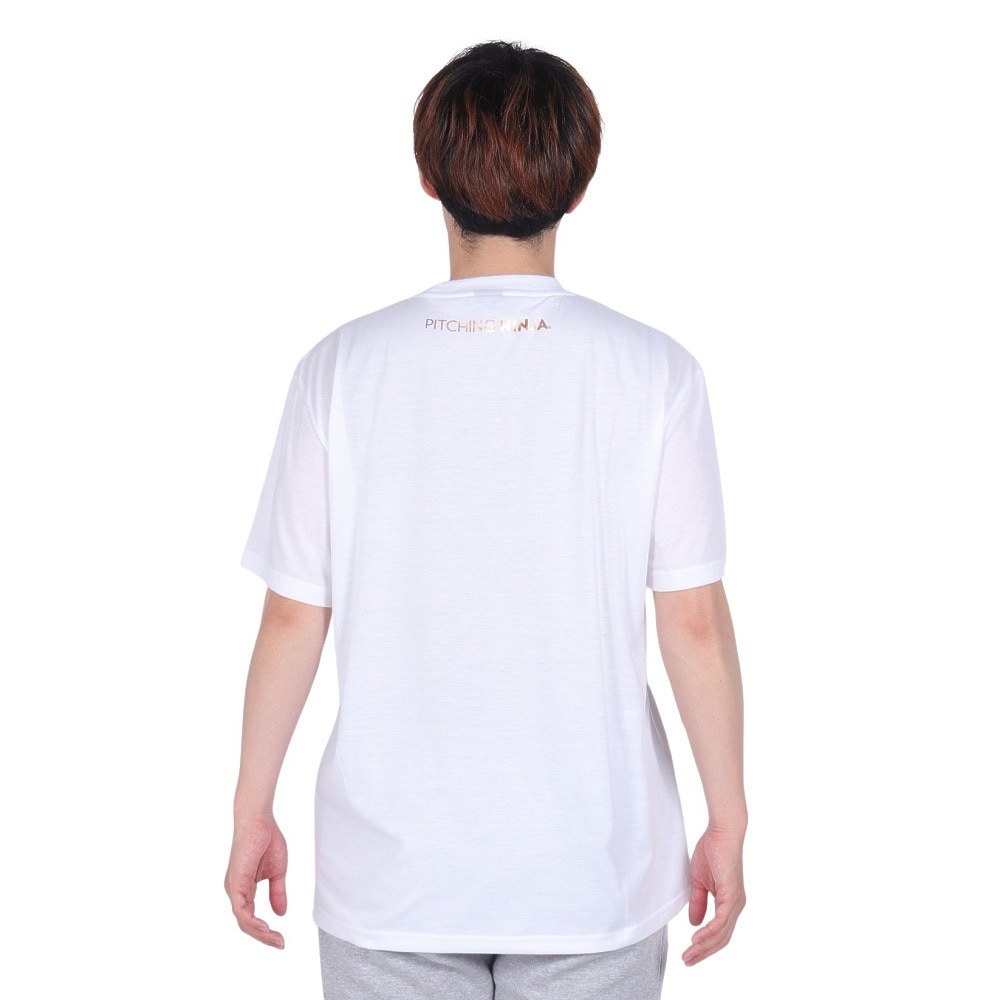 PITCHING NINJA（PITCHING NINJA ）（メンズ）野球ウェア スモールロゴ 半袖Tシャツ OT0124SS0004-WHT
