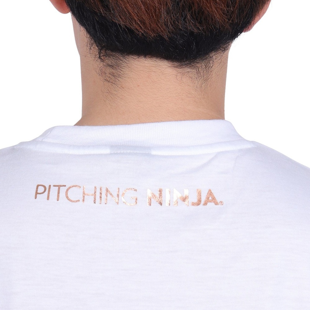 PITCHING NINJA（PITCHING NINJA ）（メンズ）野球ウェア スモールロゴ 半袖Tシャツ OT0124SS0004-WHT