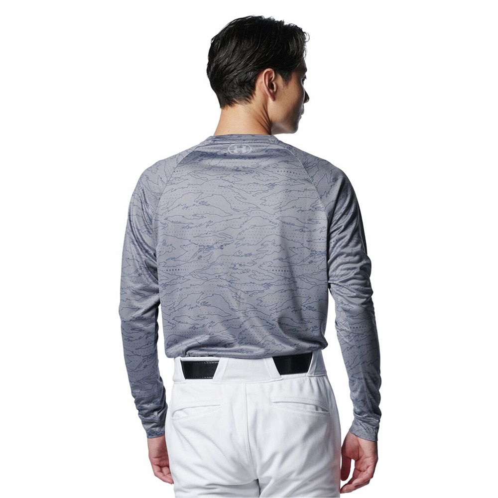アンダーアーマー（UNDER ARMOUR）（メンズ）野球ウェア UAテック ノベルティ ロングスリーブ クルーネック Tシャツ 1388135 024