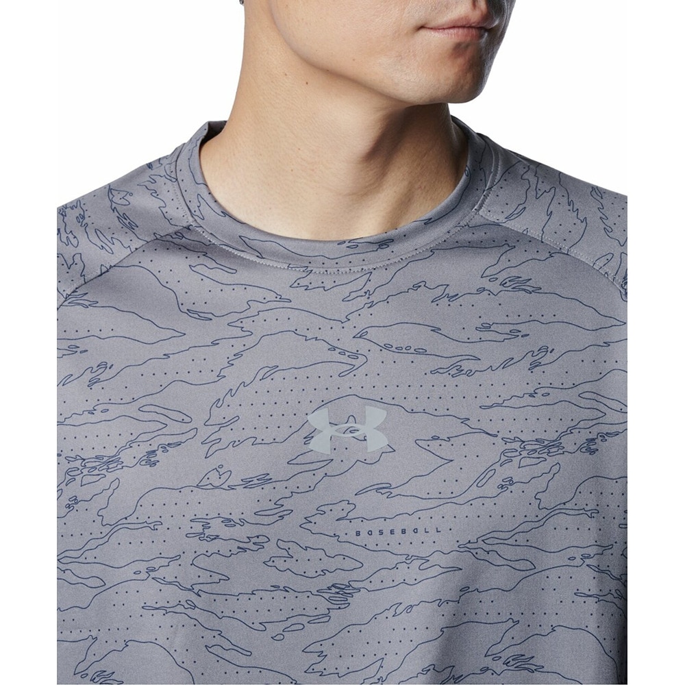 アンダーアーマー（UNDER ARMOUR）（メンズ）野球ウェア UAテック ノベルティ ロングスリーブ クルーネック Tシャツ 1388135 024