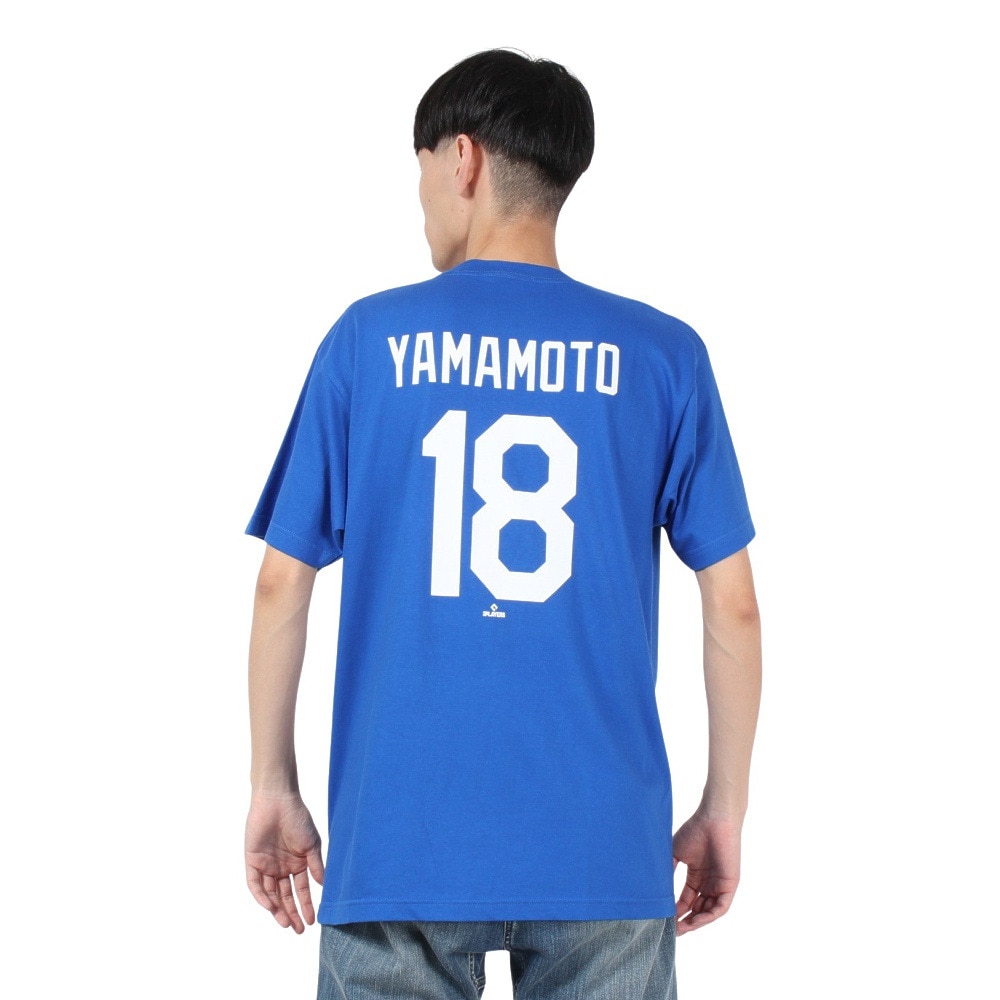 ファナティクス（Fanatics）（メンズ）野球ウェア ロサンゼルス・ドジャース 半袖Tシャツ 山本由伸 ML01-24SS-0023-BLU