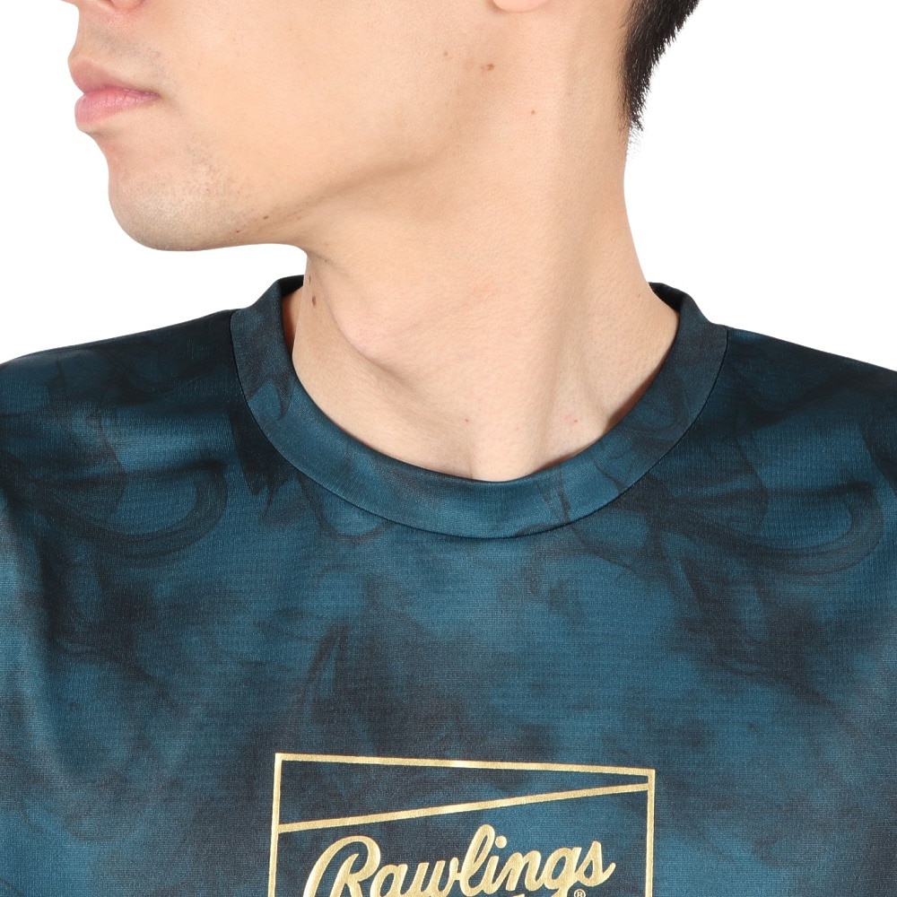 ローリングス（Rawlings）（メンズ）野球ウェア コンバット ゴーストスモーク2 Tシャツ AST15S02-STBLU