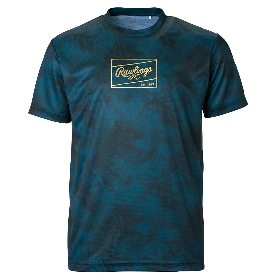 ローリングス（Rawlings）（メンズ）野球ウェア コンバット ゴーストスモーク2 Tシャツ AST15S02-STBLU