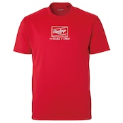 (メンズ)野球ウェア コンバット ロゴプリント Tシャツ AST15S04-RD
