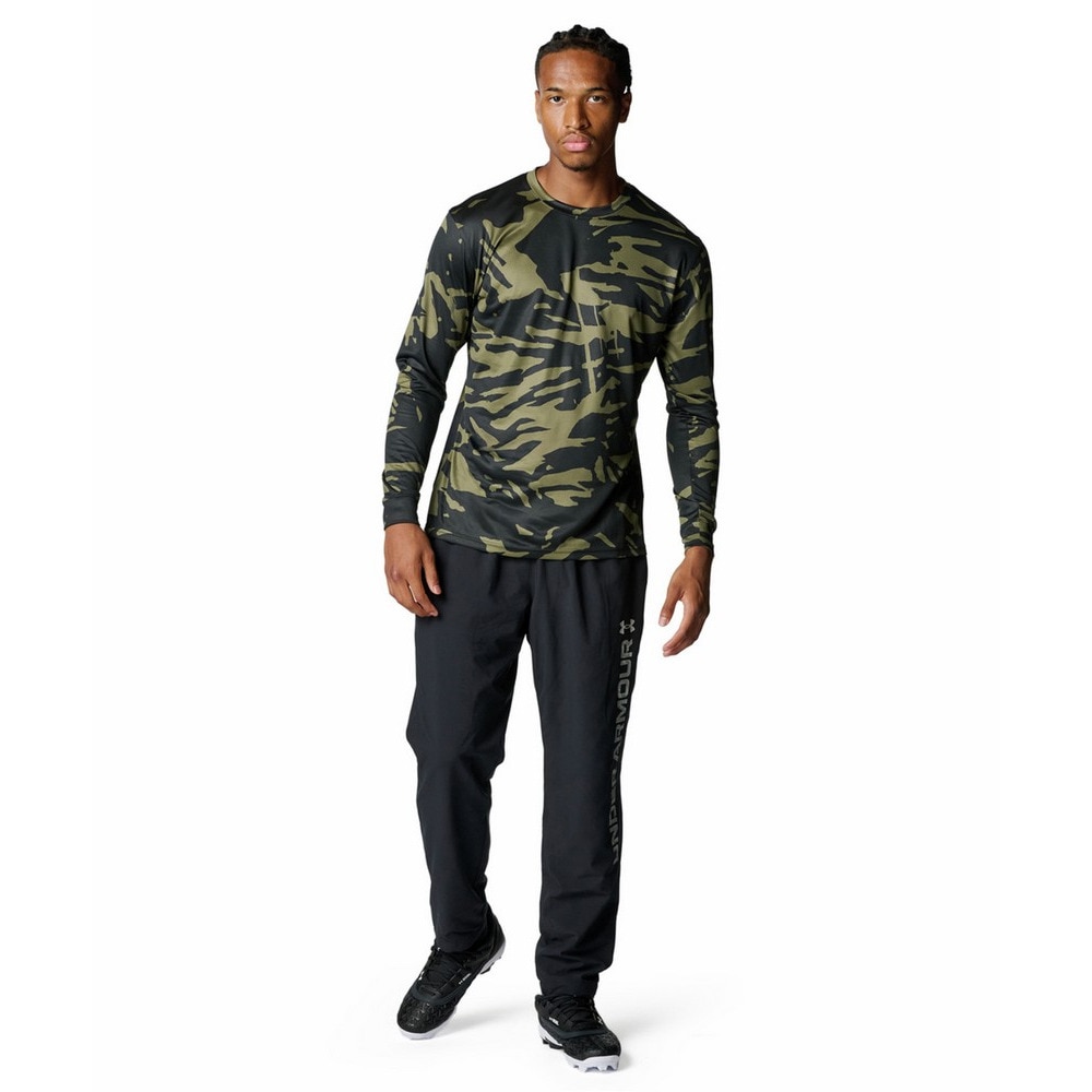 アンダーアーマー（UNDER ARMOUR）（メンズ）野球ウェア UAテック ノベルティ ロングスリーブ クルーネック Tシャツ 6007968 002