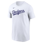(メンズ)野球ウェア ワードマーク コットン半袖Tシャツ ロサンゼルス ドジャース N199-10A-LD-0U5