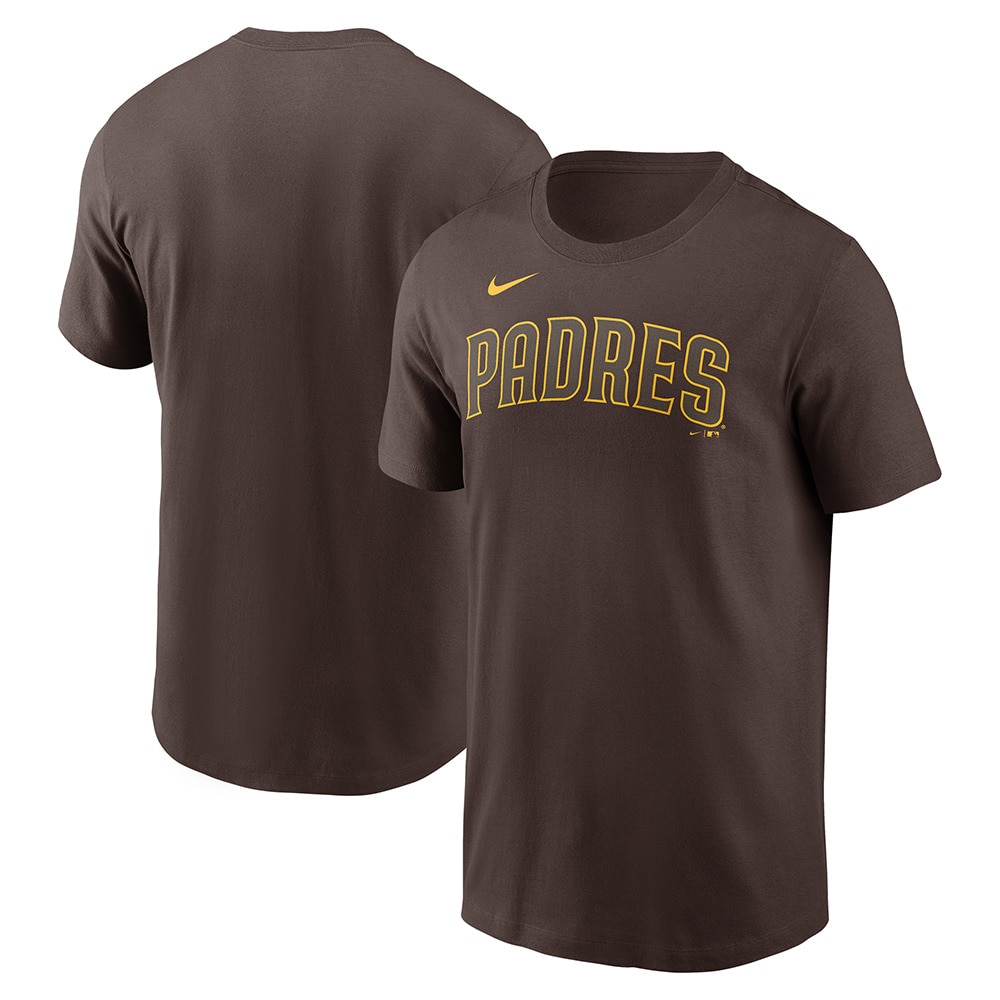 エムエルビー（MLB）（メンズ）野球ウェア ワードマーク コットン半袖Tシャツ サンディエゴ パドレス N199-20Q-PYP-0U5