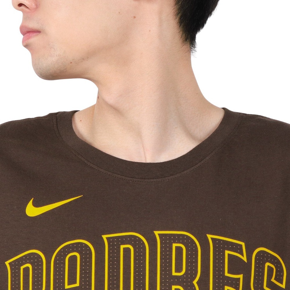 エムエルビー（MLB）（メンズ）野球ウェア ワードマーク コットン半袖Tシャツ サンディエゴ パドレス N199-20Q-PYP-0U5