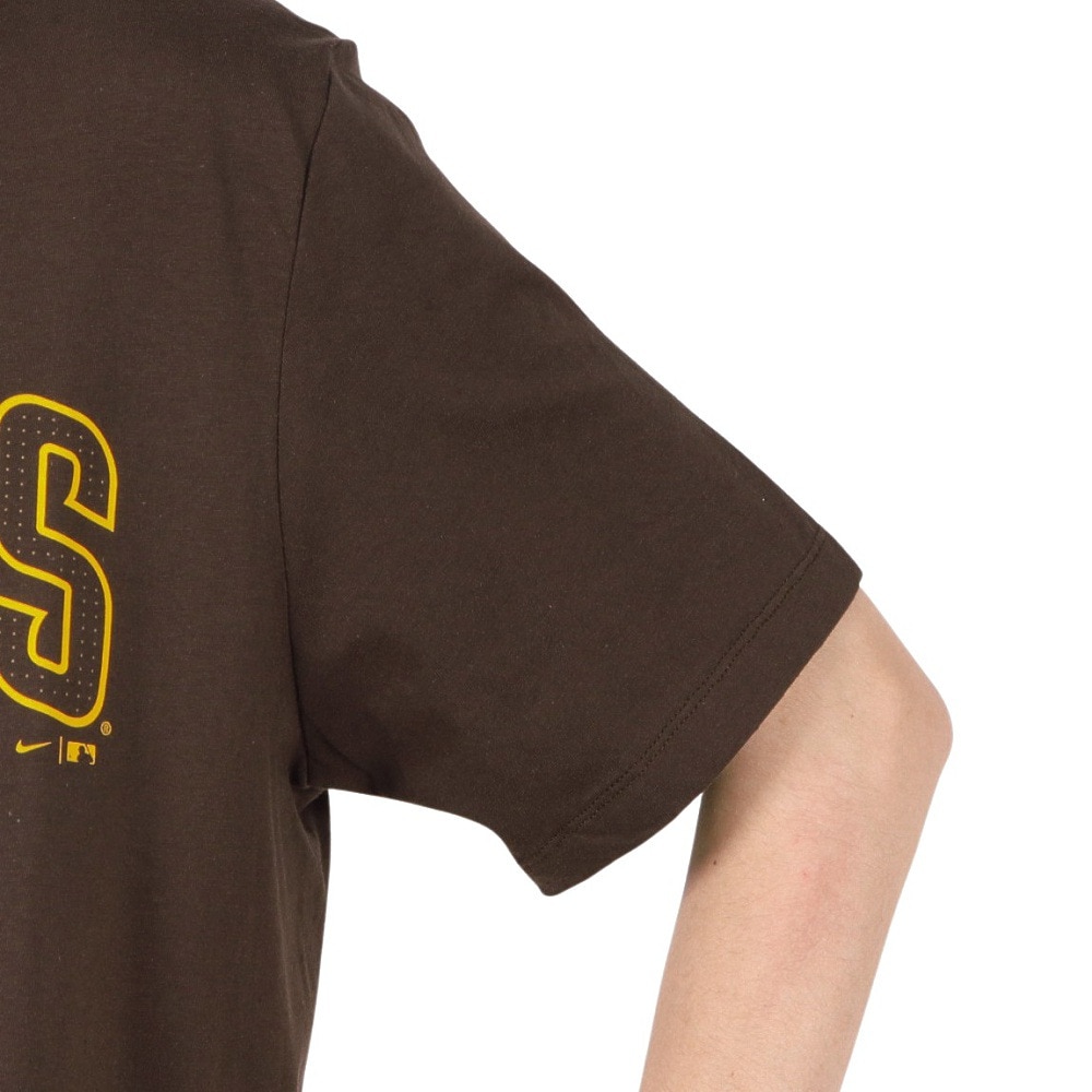 エムエルビー（MLB）（メンズ）野球ウェア ワードマーク コットン半袖Tシャツ サンディエゴ パドレス N199-20Q-PYP-0U5