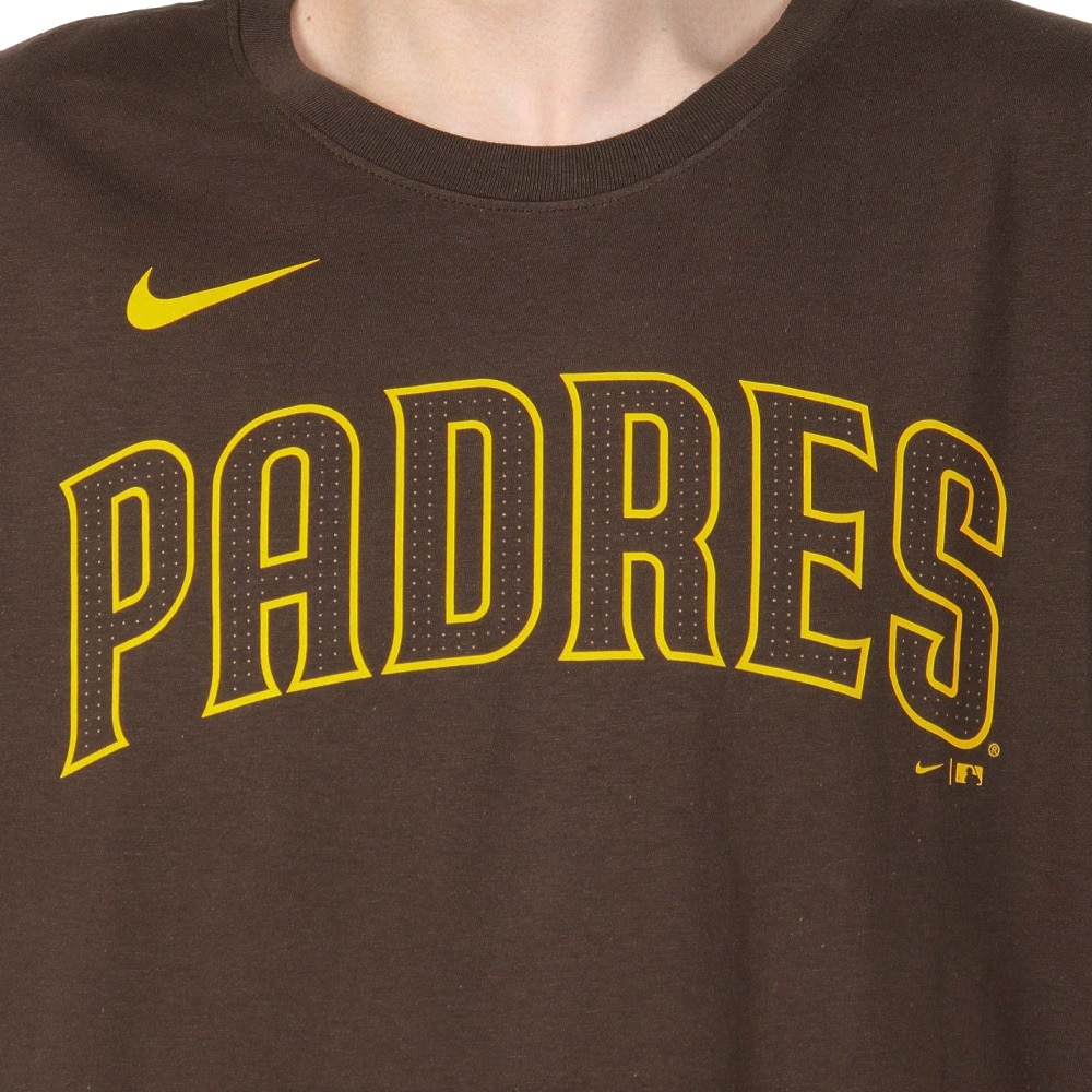 エムエルビー（MLB）（メンズ）野球ウェア ワードマーク コットン半袖Tシャツ サンディエゴ パドレス N199-20Q-PYP-0U5