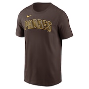 (メンズ)野球ウェア ワードマーク コットン半袖Tシャツ サンディエゴ パドレス N199-20Q-PYP-0U5
