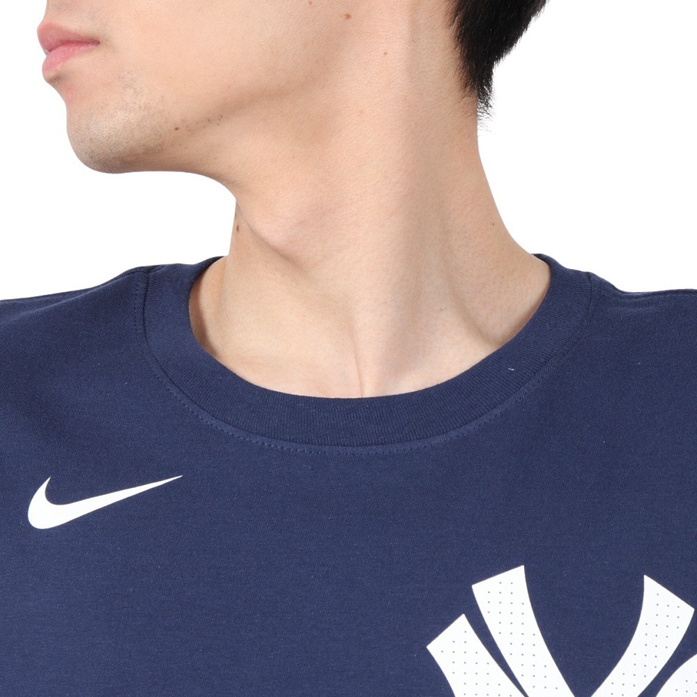 エムエルビー（MLB）（メンズ）野球ウェア ワードマーク コットン半袖Tシャツ ニューヨーク ヤンキース N199-44B-NK-0U5