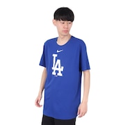 (メンズ)野球ウェア ラージロゴ コットン 半袖Tシャツ ロサンゼルス ドジャース N199-4EW-LD-CJP