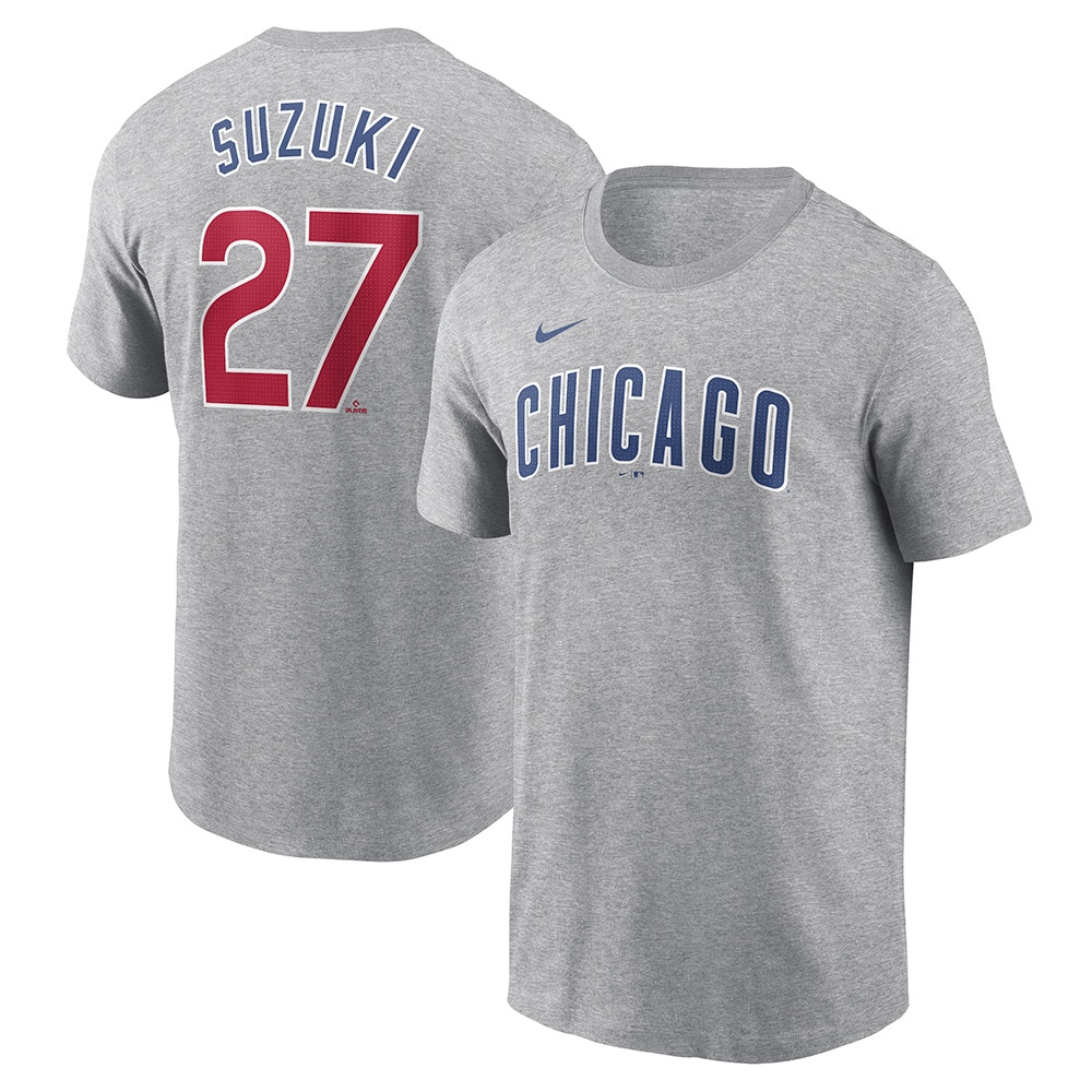 エムエルビー（MLB）（メンズ）野球ウェア ネーム&ナンバー 半袖Tシャツ シカゴ カブス 鈴木誠也 N199-06G-EJ9-YPG