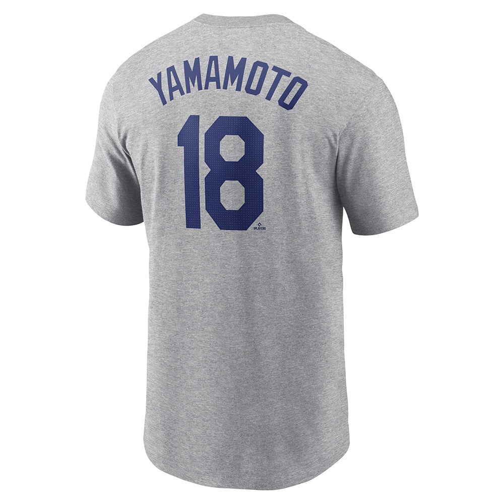 エムエルビー（MLB）（メンズ）【MLB 東京シリーズ】野球ウェア ネーム&ナンバー 半袖Tシャツ 袖パッチ付 ロサンゼルス ドジャース 山本由伸 N199-06G-LD9-01J-P