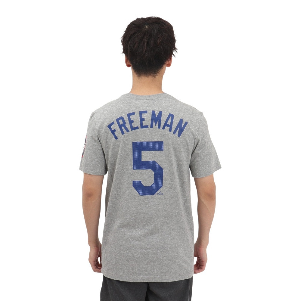 エムエルビー（MLB）（メンズ）【MLB 東京シリーズ】野球ウェア ネーム＆ナンバー 半袖Tシャツ 袖パッチ付 ドジャース フレディフリーマン N199-06G-LD9-01K-P