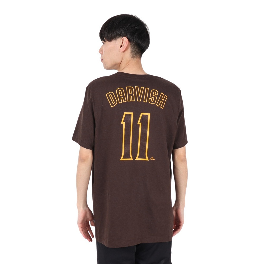 エムエルビー（MLB）（メンズ）野球ウェア ネーム&ナンバー 半袖Tシャツ パドレス サンディエゴ ダルビッシュ有 N199-20Q-PY9-T73
