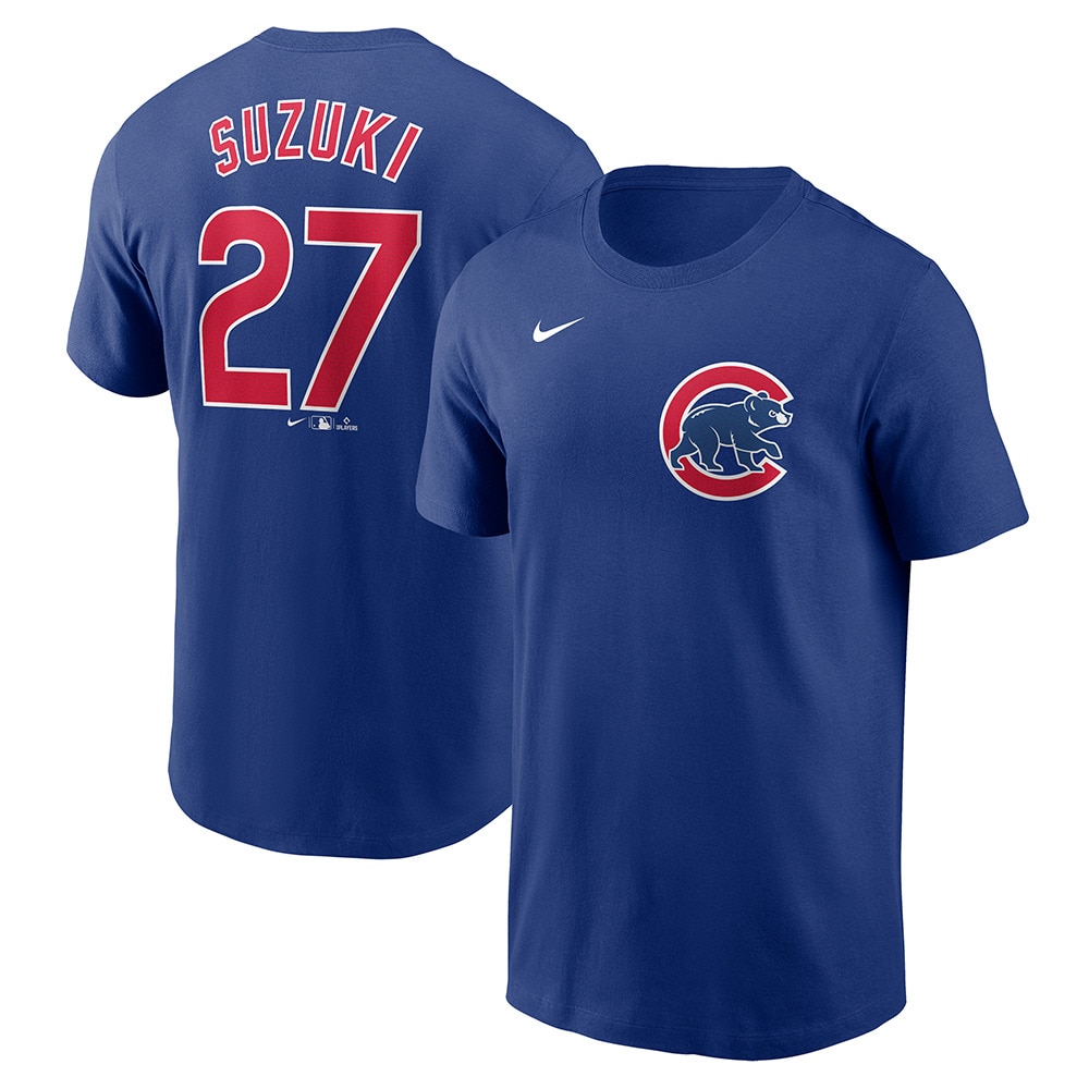 エムエルビー（MLB）（メンズ）野球ウェア ネーム&ナンバー 半袖Tシャツ シカゴ カブス 鈴木誠也 N199-4EW-EJ9-D20